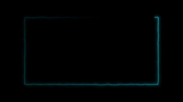 Abstract rectangle light line stroke motion digital effect background loop for text or logo reveal