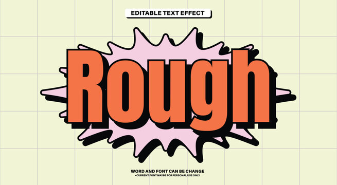 Simple Sticker Editable Text Effect Typography