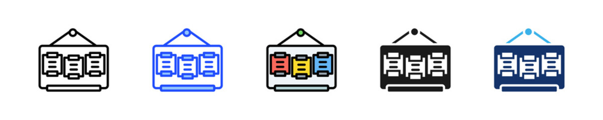 Study Wall Icon Collection With Multiple Styles