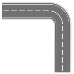 Right angle road curve for urban street layout and city mapping © Ahmad