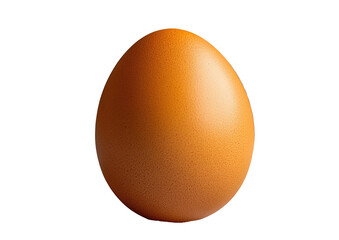 Single brown egg, centered, oval shape on black background