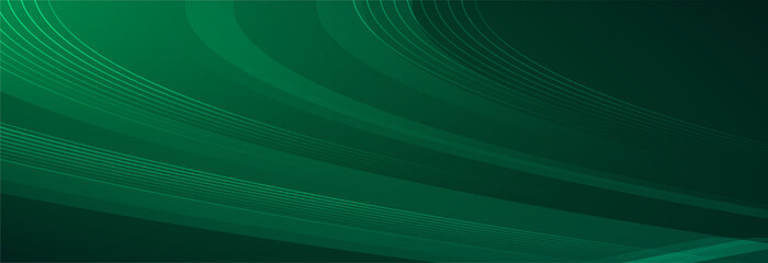 Green Flowing Lines Abstract Background