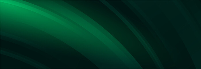 Green Flowing Lines Abstract Background