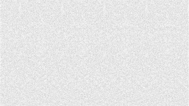 Abstract grey vector background with subtle grainy noise texture for retro design overlays. Grunge dust and scratches effect on white surface. Old film static tv screen pattern.