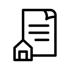 Fototapeta premium Contract Icon Vector Symbol Design Illustration