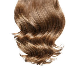Naklejka premium A long, wavy, light brown hair with highlights png transparent