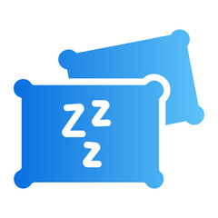 Cozy pillow Line Gradient Icon