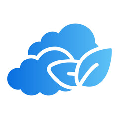 cloud Line Gradient Icon