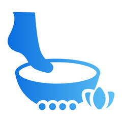 Foot bath Line Gradient Icon