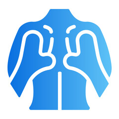 Hand massage Line Gradient Icon