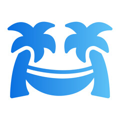 Recliner chair Line Gradient Icon