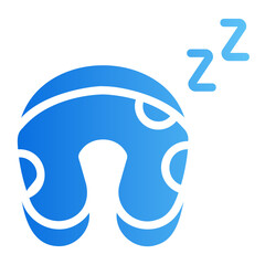 Neck pillow Line Gradient Icon