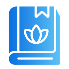 Relaxing book Line Gradient Icon