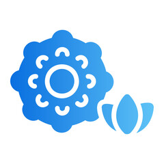 Massage ball Line Gradient Icon