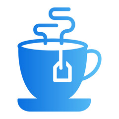 Tea cup Line Gradient Icon