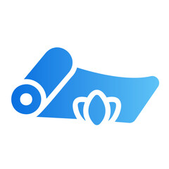 Yoga mat Line Gradient Icon