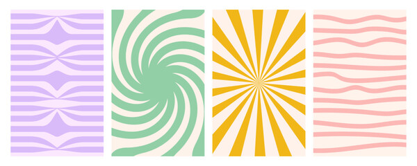 Abstract wavy distorted lines background design