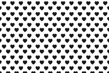 Black love shape pattern design for Valentines day