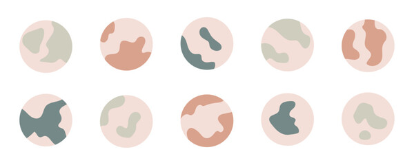 Highlight circle social cover design