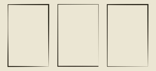 Vintage box border line frame design