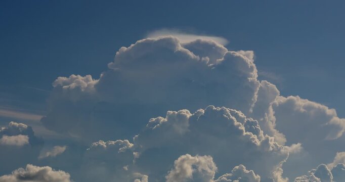 Amazing scene Cloud sky Time Lapse: Stunning Nature Background with blue sky Clouds and Colors. High quality video DCI4K PRORES422