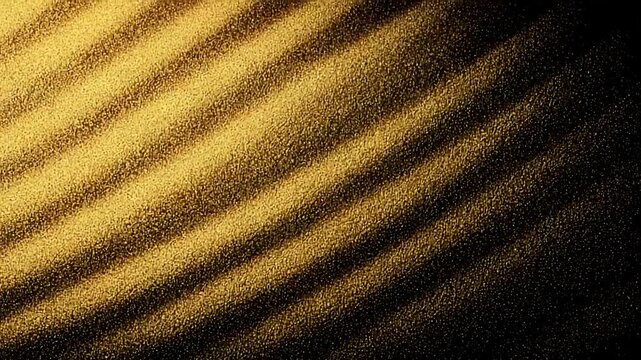 Golden Glitter Stripes Abstract Background with Shimmering Particles and Dynamic Diagonal Lines.