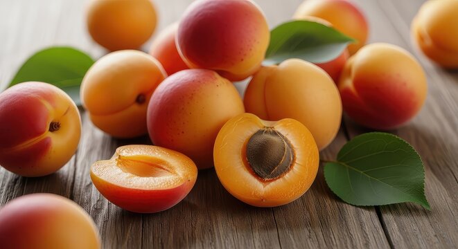 Captivating Apricots A Symphony of Colors Textures and Flavors for All Your Design Needs and Healthy Eating Projects