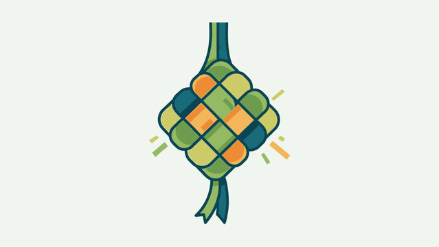 Garlic Bulb with Intertwined Twine Decoration.