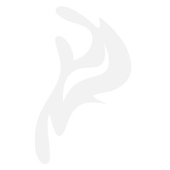 Title
Minimalist White Abstract Fluid Shape on Transparent Background