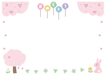 卒園式・修了証書 そのまま使えるパステル証書・メッセージカードテンプレート / Graduation & Completion Certificate & Message Card Template (Pastel)	
