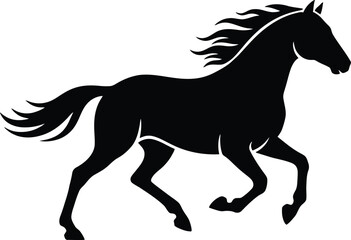 Obraz premium horse silhouette vector