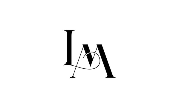 LM initial logo or LM monogram