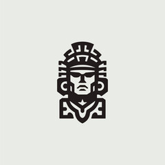 Aztec Warrior Logo