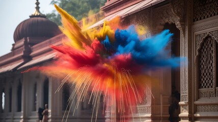 colorful lights in the city Mughal