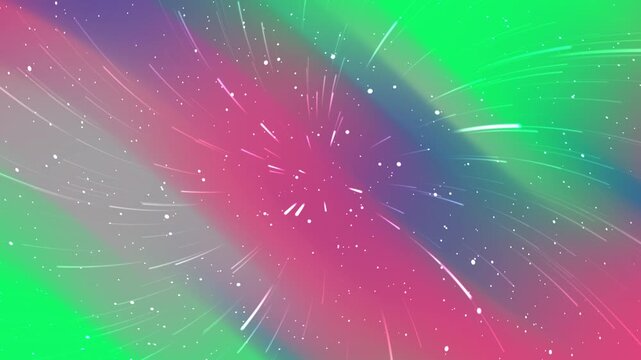 Abstract burst of light streaks against colorful background. Suitable for digital marketing, web design, and promoting energetic themes.