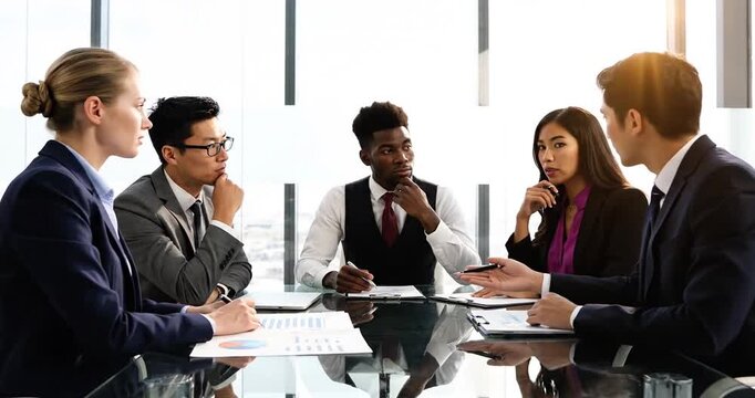 Business Professionals in a Meeting.