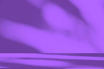 Wall interior background, studio and backdrops show products.with shadow from window color white...