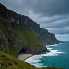 Seaside Cliffs A dramatic coastline featuring sheer cliffs hidde