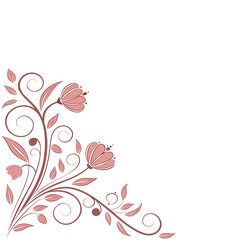 Elegant Floral Corner Ornament