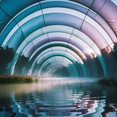 Acoustic Dome Waves form a dome symbolizing the containment of s