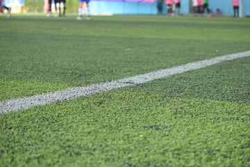 artificial green grass background for playground