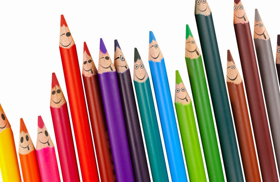 Crayons smileys