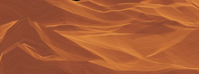 Selbstklebende Fototapeten Ziegel Top view of low poly desert sand dunes landscape  © Kavik