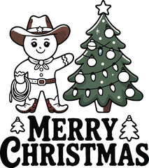 Obraz premium Pink Christmas Sublimation T-Shirt Design – Cute Festive Holiday Graphic