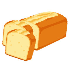 パウンドケーキのイラスト