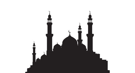 Mosque Arch Silhouette City Center Design