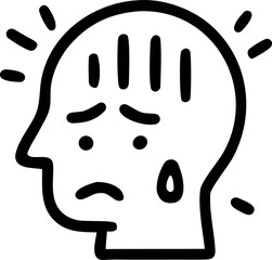 Obraz premium Emotional portrait of a sad face with a falling tear suitable for conveying grief, sorrow, despair in design projects.