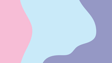 Vector illustration with pink flower hair patterns and a profile face design for a beautiful baby shower card