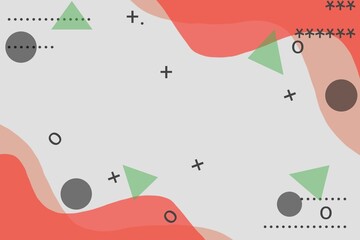 Abstract background with colorful circles.