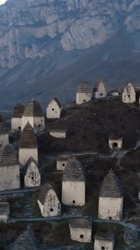 Dargavs city of the dead ancient necropolis in north ossetia. Media